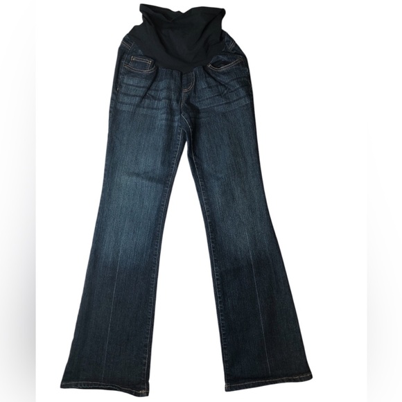 Motherhood Maternity Straight Leg with Belly Band Jeans - Picture 3 of 10